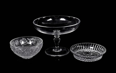 Three Baccarat Glass Articles
