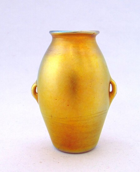 Tiffany Gold Favrile glass vase