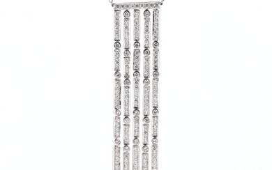 Tiffany & Co. Fringe Necklace Platinum and Diamonds