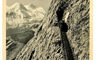 Travel Poster Schweizer Bergbahn Swiss Railway