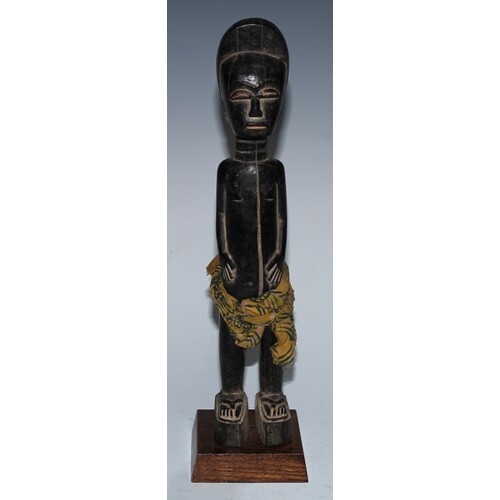 Tribal Art - a Senufo figure, typically carved with arms sta...