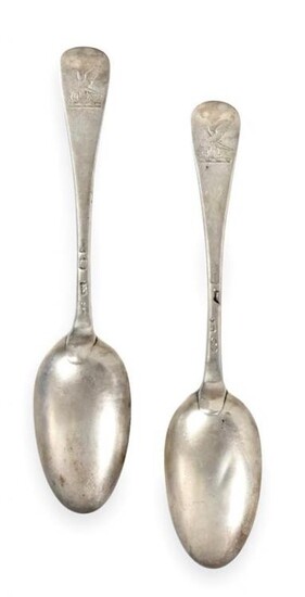 Twelve George II Silver Table-Spoons, Ten by John Clayton, London,...