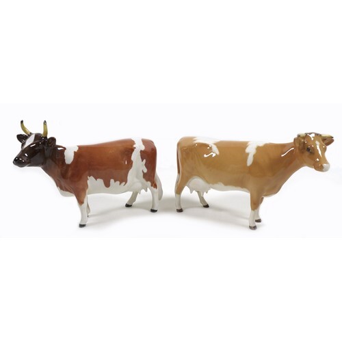 Two Beswick cows, comprising an 'Ayrshire Cow Ch. "Ickham Be...