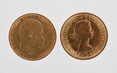 Two English Gold Sovereigns