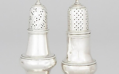 Two George III Silver Baluster Casters, Richard Palmer