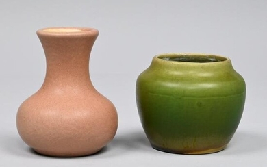 Two Hampshire Pottery Vases, Cadmon Robertson