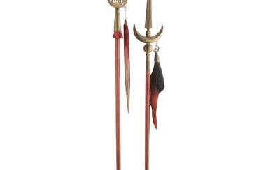 Two Ottoman(?) polearms/standards, 1st half of the 20th