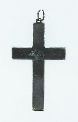 UNIQUE Silver Cross with Engraving Victorian!