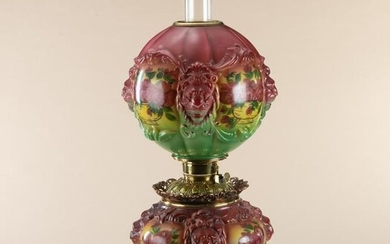 Unique Gone With The Wind Lamp, circa 1800s, in very