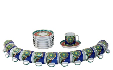 Versace per Rosenthal Coffee service for 12, "Le Roi soleil" model