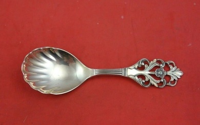 Viking Rose by Th. Marthinsen Norwegian Sterling Silver Sugar Spoon 4 7/8"