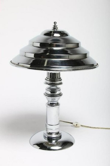 Vintage Machine Age Industrial Style Table Lamp Dereco