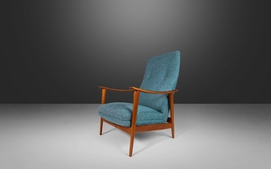 Vintage Scandinavian Highback Lounge Chair in Teak by Arnt Lande for Stokke Norway c. 1960s