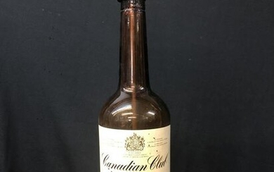 Vtg Large Canadian Club Whisky Bottle Lamp
