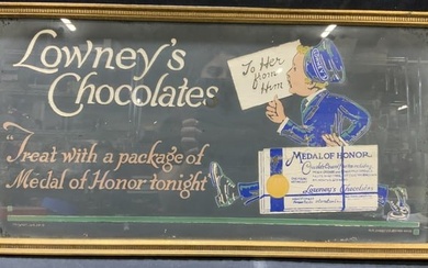 Vtg Lowneys Chocolates Advertisement