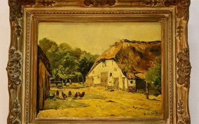 W. van der Ven (20ste eeuw) , Zonnige dag op de boerderij