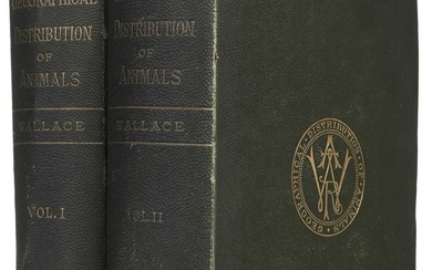 Wallace (Alfred Russel). The Geographical Distribution of Animals, 2 volumes, 1st edition, 1876