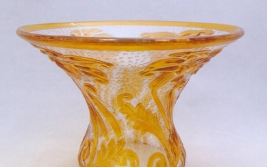 Webb English cameo glass vase