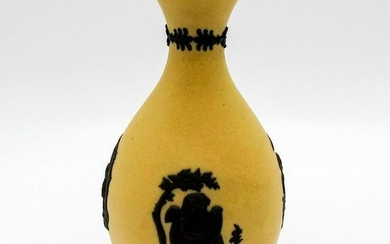 Wedgwood Yellow Cane Jasperware Bud Vase