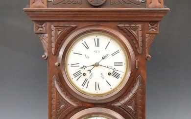 Welch Audran B. W. Calendar Shelf Clock