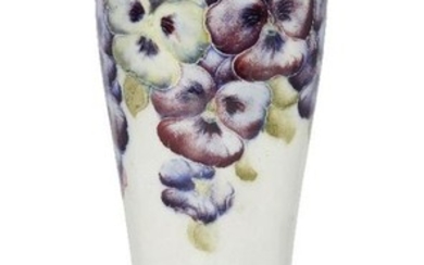 William Moorcroft (1872-1945), a Pansy pattern vase...