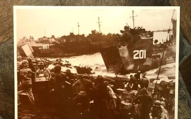 World War II Iwo Jima Landing Photo Print