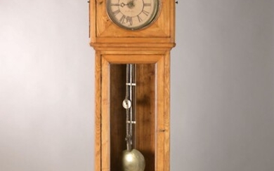 longcase clock, Wallonia, around 1840/50, housing Biedermeier,...