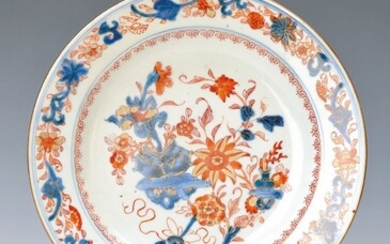 plate, China, around 1760-70, partly under the glaze...