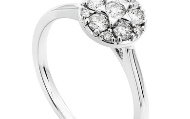 0.50 tcw Diamond Ring - 14 kt. White gold - Ring - 0.50 ct Diamond - No Reserve Price