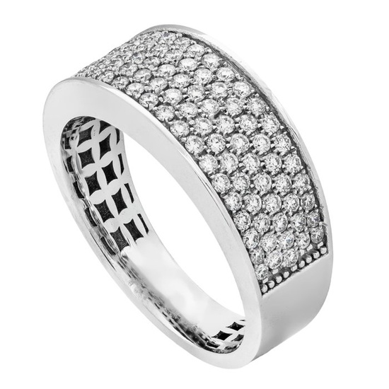 0.89 tcw Diamond Ring - 14 kt. White gold - Ring - 0.89 ct Diamond - No Reserve Price