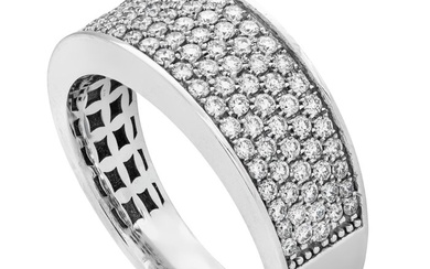 0.89 tcw Diamond Ring - 14 kt. White gold - Ring - 0.89 ct Diamond - No Reserve Price