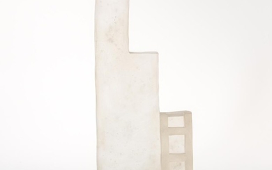 Naomi Shioya The Ladder Art Glass Sculpture, Japan, 2006, cast glass, signed, ht. 29, wd. 11, dp. 8 1/2 in.