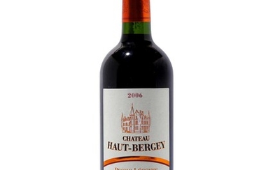 12 bottles 2006 Ch Haut-Bergey