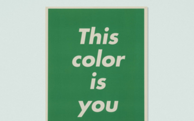 Barbara Kruger, This Color is You