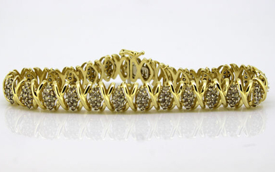 14 kt. Yellow gold - Bracelet Diamond