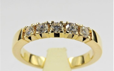 14 kt. Yellow gold - Ring - 0.40 ct Diamond