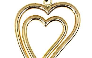14k Rose Gold Heart Pendant.
