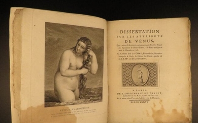 1776 1ed VENUS ART Attributes Greek & Roman Mythology