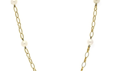 18 kt. Akoya pearls, Gold, Saltwater pearls - Necklace