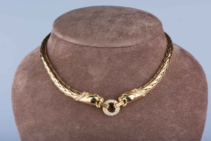 18 kt. Gold - Necklace Diamond