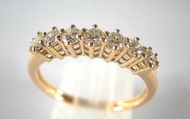 18 kt. Yellow gold - Ring - 0.40 ct Diamond - Diamonds