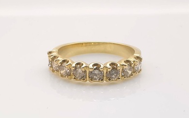 18 kt. Yellow gold - Ring - 0.88 ct Diamond