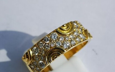 18 kt. Yellow gold - Ring Diamond