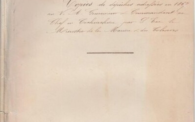 1867 Ensemble de documents manuscrits entre...