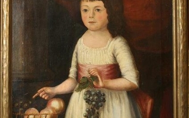 18th c English School Portrait of a Girl