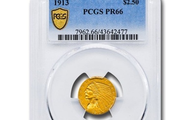 1913 $2.50 Indian Gold Quarter Eagle PR-66 PCGS