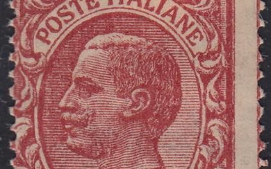 1922 - Leoni c. 10 rosa con soprastampa litografica del...