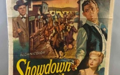 1956 Universal Pictures Showdown At Abilene Movie Poster