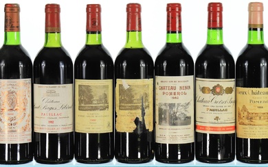 1982 Selection of Fine Mixed Bordeaux from Pomerol and Pauillac
