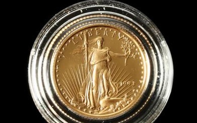 1993-P $5 Proof One-Tenth Ounce American Gold Eagle